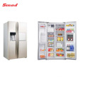 Refrigerador de lado a lado, lujoso y silencioso, sin escarcha 548L con máquina de hielo, dispensador de agua y barra para el hogar